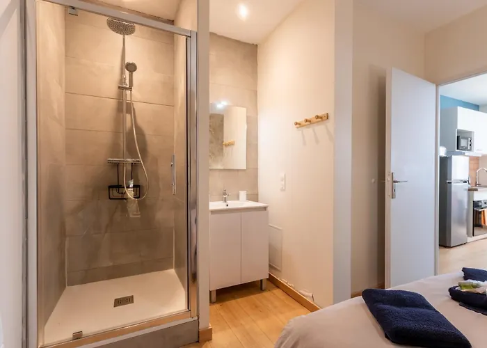 Lägenhet Cote Cour - 9 Min Des Sanctuaires - Moderne & Equipe - Jusqu'a 4 Couchages Lourdes